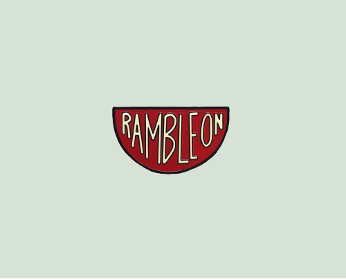 A Ramble On enamel pin